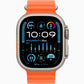 Apple Watch Ultra 2 49mm Titanium Orange, Ocean Band -  ساعة أبل الترا 2 مقاس 49 ملم تيتانيوم برتقالي، حزام المحيط