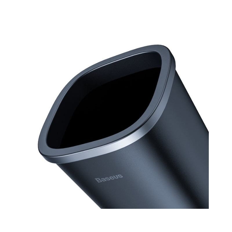 باسيوس سلة قمامة للسيارة خالية من الغبار سوداء