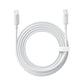 كابل بيانات وشحن سريع من السيليكون الرغوي من بيسيوس، USB-C إلى USB-C، بقوة 100 واط، لون أبيض قمري، طول 2 متر