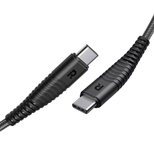 RAVPower Nylon Braided Type-C to Type-C Cable RP-CB047 (1m/3.3ft) – Black