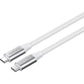 كابل Havit CB6311 نوع C إلى L بطول 1 متر وقدرة 30 واط، اللون الأبيض