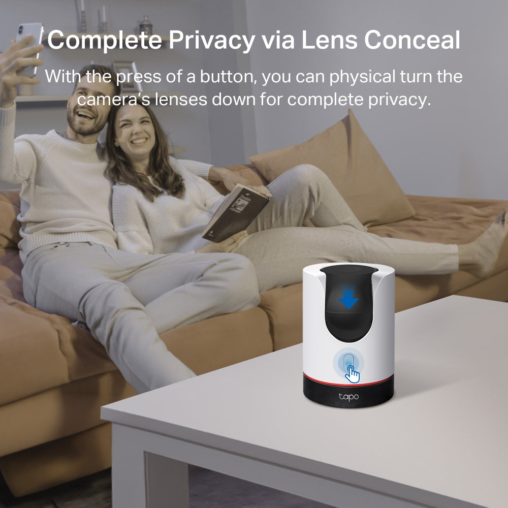 Pan/Tilt AI Home Security Wi-Fi Camera Tapo C225 - كاميرا Wi-Fi للأمن المنزلي مع تقنية Pan/Tilt والذكاء الاصطناعي