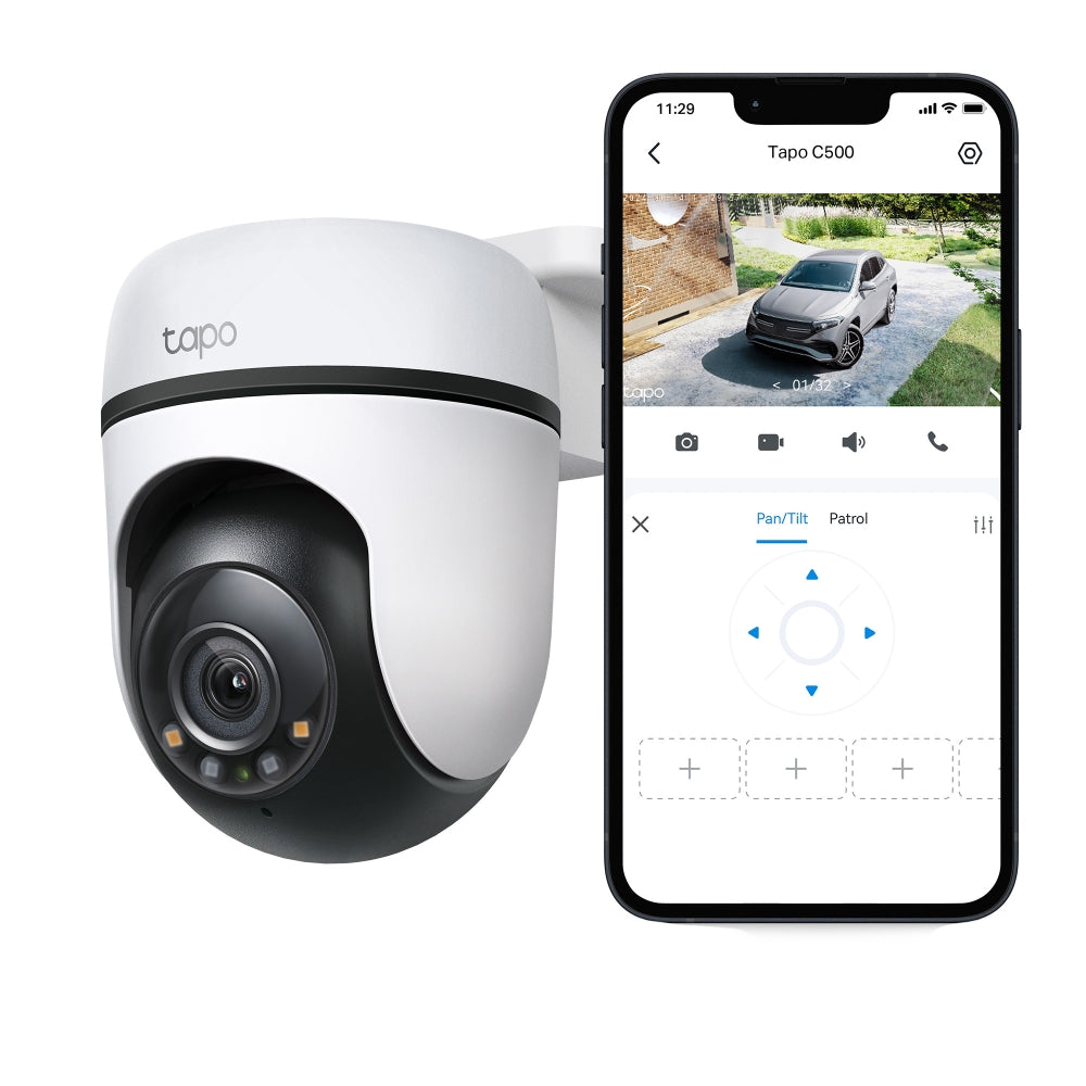 Outdoor Pan/Tilt Security Wi-Fi Camera Tapo C500 - كاميرا Wi-Fi للأمن الخارجي مع دوران وإمالة