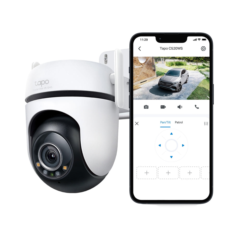 Outdoor Pan-Tilt Security Wi-Fi Camera Tapo C520WS - كاميرا Wi-Fi للأمن الخارجي مع دوران وإمالة