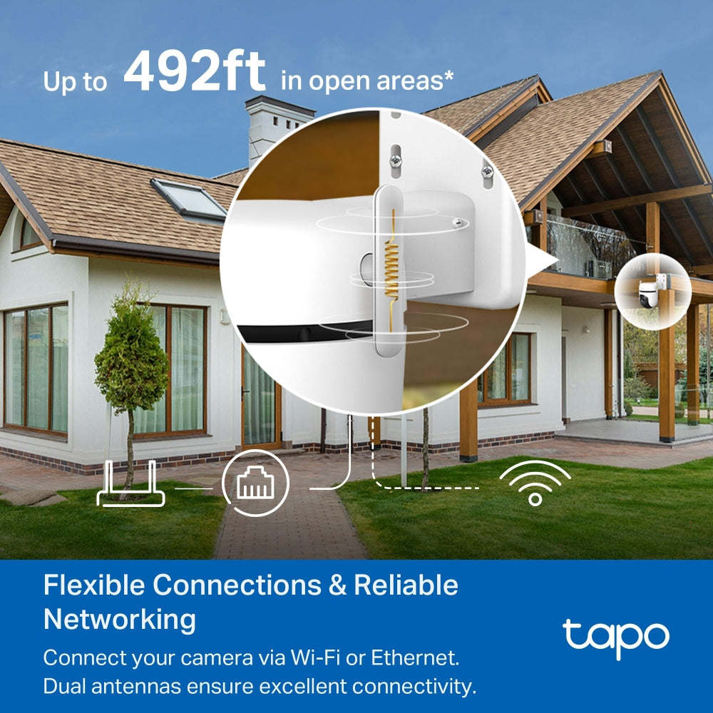 Outdoor Pan-Tilt Security Wi-Fi Camera Tapo C520WS - كاميرا Wi-Fi للأمن الخارجي مع دوران وإمالة