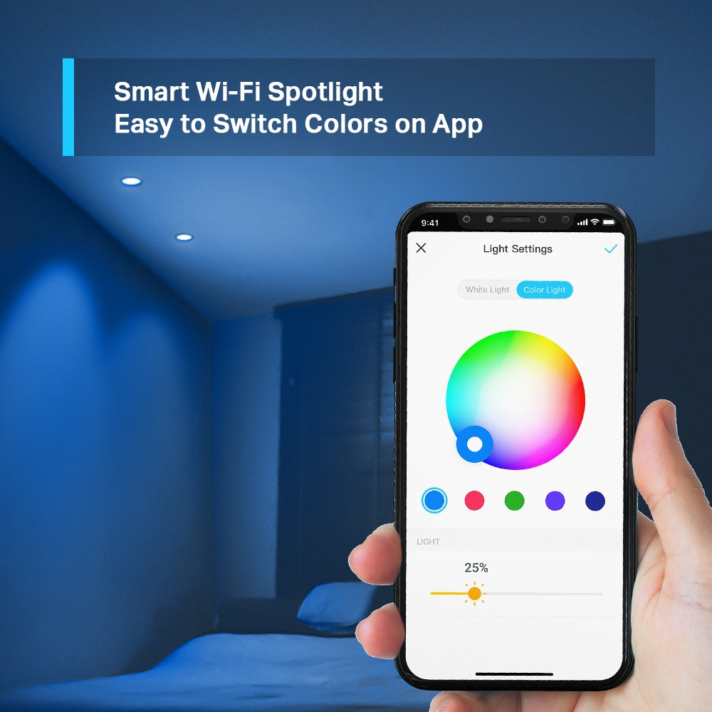 Tapo Smart Wi-Fi Spotlight, Multicolor Tapo L630- كشاف ذكي Wi-Fi متعدد الألوان - Tapo L630