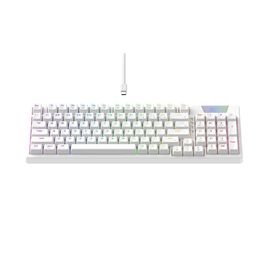 لوحة مفاتيح الألعاب Havit KB885L باللون الأبيض