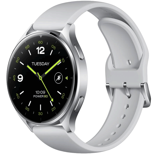Xiaomi watch 2 Silver Case with Gray Tpu Strap