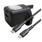 شاحن هافيت UC230 - 33 وات مع كابل C-C 60 وات
