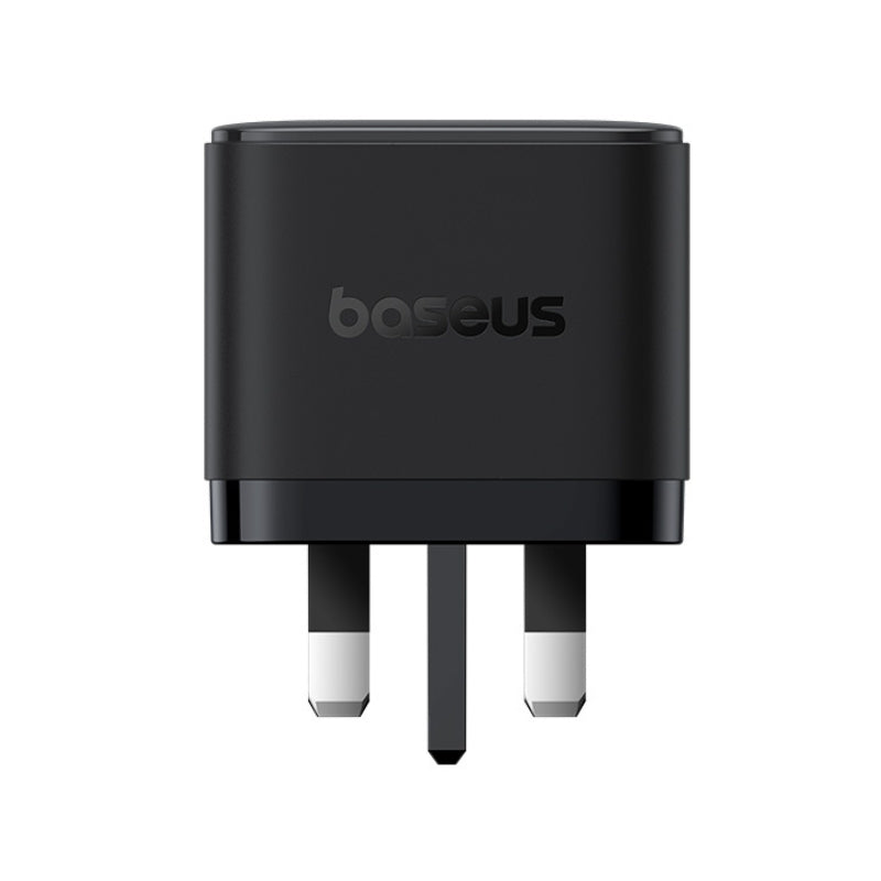 باسيوس شاحن بالم 2C+U ‏65 واط UK أسود (مع كابل C→C ‏100 واط بطول 1 متر أسود)