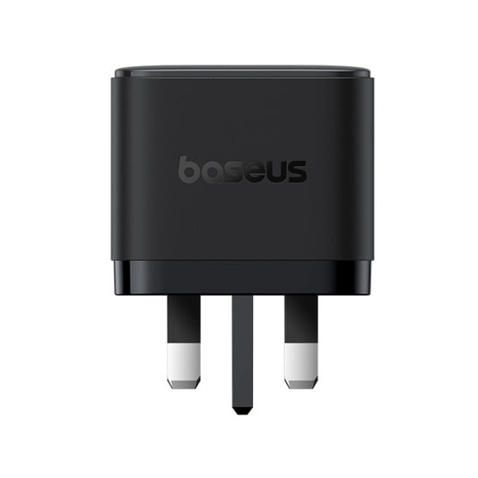 باسيوس شاحن بالم 2C+U ‏65 واط UK أسود (مع كابل C→C ‏100 واط بطول 1 متر أسود)