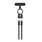 كابل Havit CB6340 من نوع C إلى C بطول 1.2 متر وبقدرة 60 واط، باللون الأسود