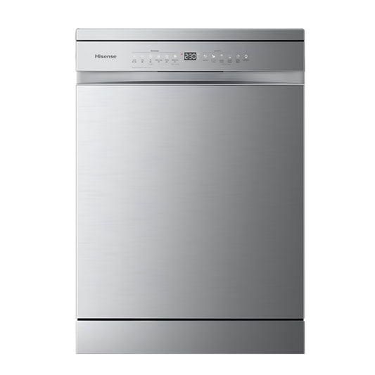 غسالة صحون هايسنس 16 إعداد مكان - طراز HS673C901XME | فضي أنيق وتحكم واي فاي