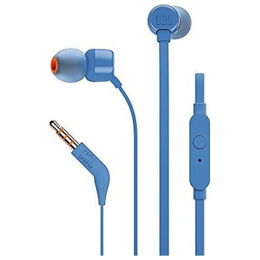JBL TUNE 110 headphone - Blue - Practical Design and Pure Voice at every moment