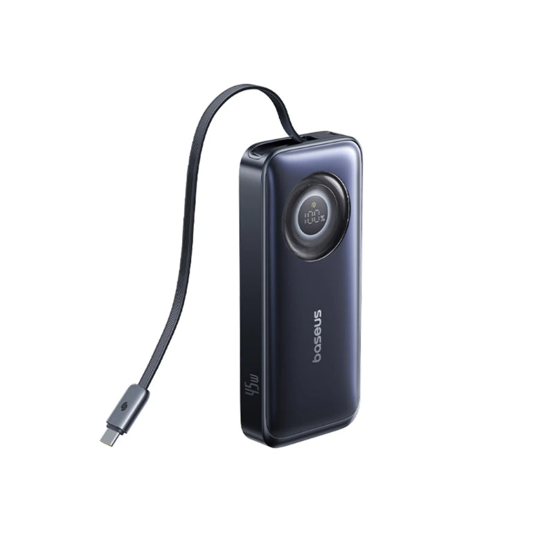 باسيوس – بنك طاقة EnerCore CR11 مع كابل قابل للسحب بسعة 10000mAh وقدرة 45 واط