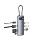 باسيوس قاعدة توصيل Metal Gleam ‏7 منافذ Space Grey