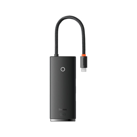باسيوس موزع منافذ Lite ‏6 منافذ Type-C (HDMI+USB3.0+SD/TF) أسود