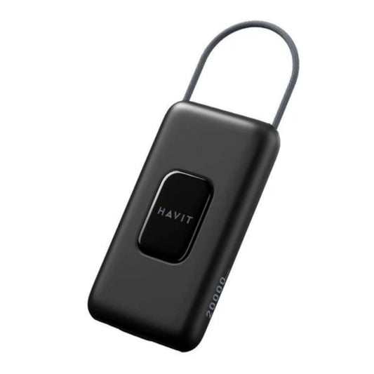 شاحن الطوارئ Havit PB35 بسعة 20000mAh وقدرة 22.5 واط للشحن السريع، باللون الأسود