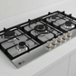 طباخ غاز مدمج ال جي 5 شعلات ستانلس ستيل 90 سم | LG CG5Z3626S Built-in Cooktop