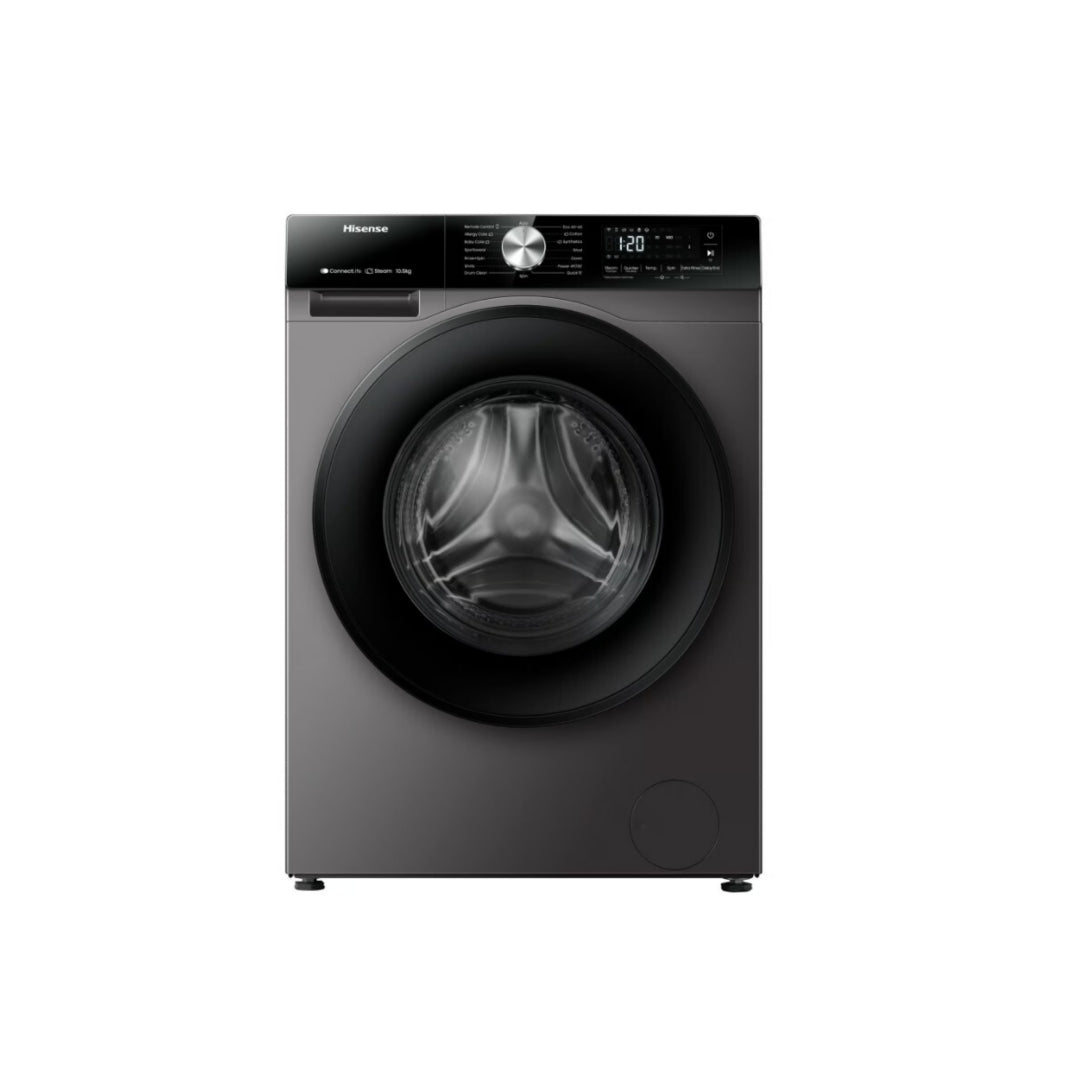 Hysense washing machine front slot 9 kg 1400 steam washing courses