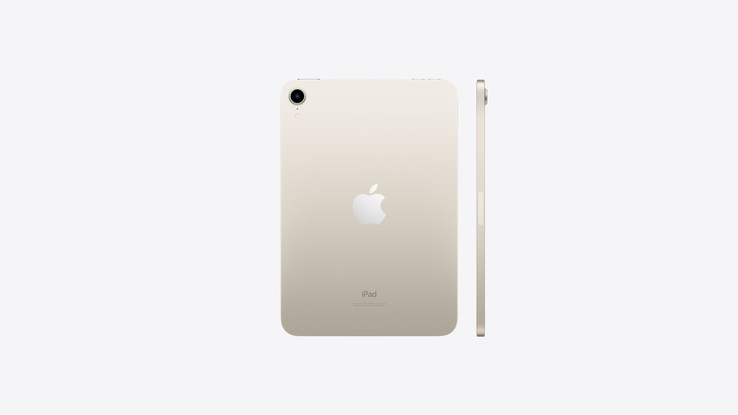 iPad Mini 6th 64GB WiFi STARLIGHT - ايباد ميني الجيل السادس - وايفاي -ذاكرة 64 كيكابايت - لون ابيض