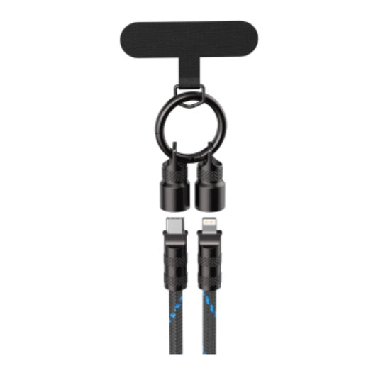 كابل Havit CB6341 من نوع USB-C إلى Lightning بطول 1.2 متر وبقدرة 60 واط، باللون الأسود