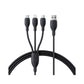 باسيوس كابل ألترا فاست 3 في 1 USB-A→M+L+C ‏3.5A بطول 1.3م