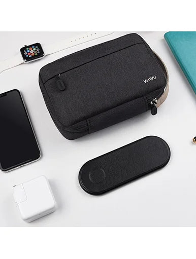 WIWU Cozy Organize Bag Electronic Storage Bag مع طبقات مزدوجة