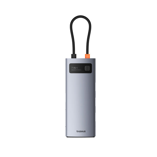 باسيوس قاعدة توصيل Metal Gleam ‏7 منافذ Space Grey