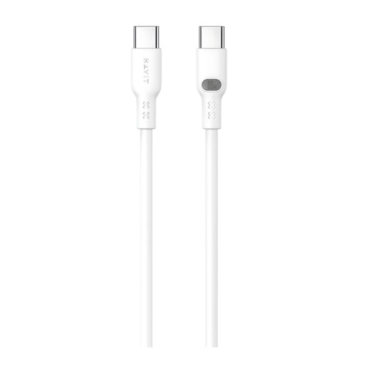 كابل Havit CB6279 1 متر من Type-C إلى Type-C PD60W أبيض