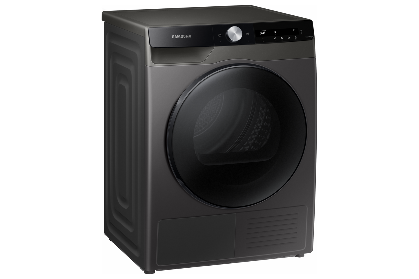 مجفف ملابس سامسونج 9 كيلو بتقنية Heat Pump والذكاء الاصطناعي - موديل DV90T7240BX - لون أسود كافيار