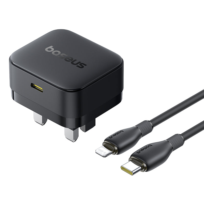 باسيوس شاحن بالم 1C ‏20 واط UK  (مع كابل C→iP ‏20 واط بطول 1م )
