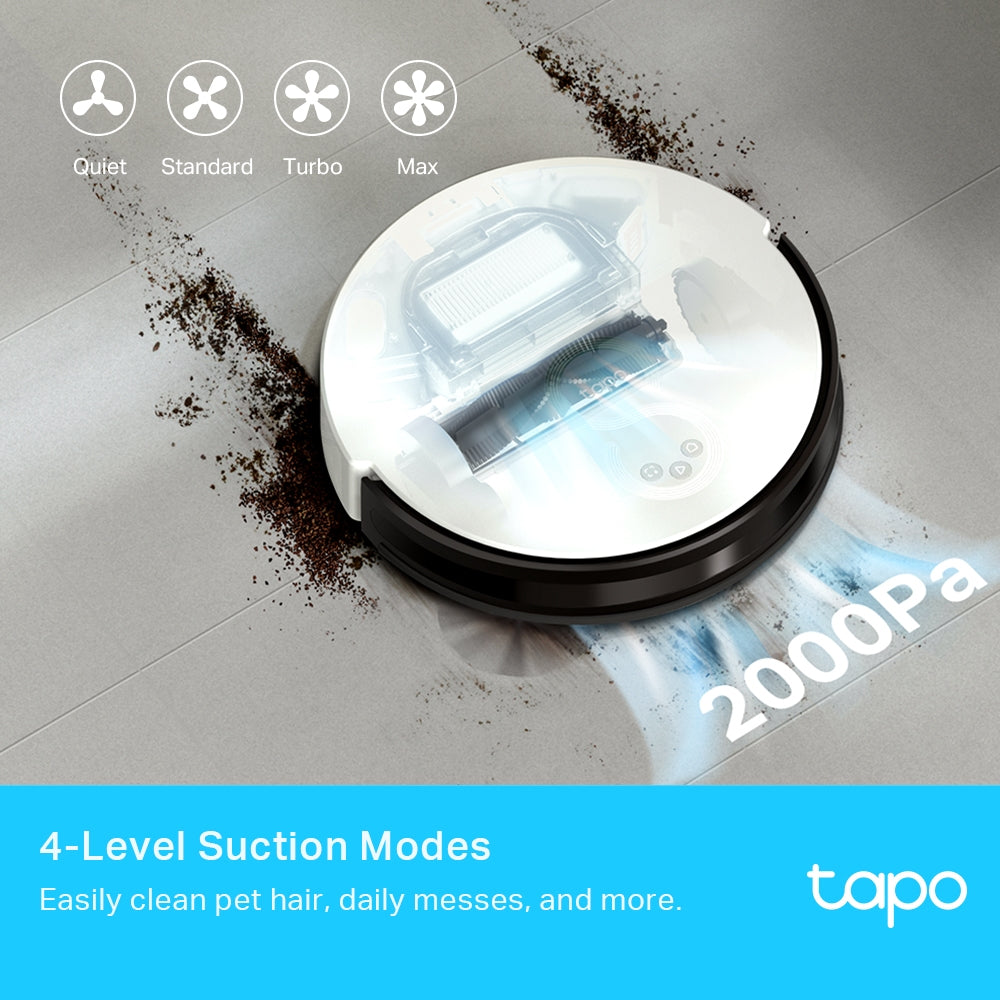 Robot Vacuum Cleaner & Auto-Empty Dock Tapo RV10 Plus - روبوت مكنسة كهربائية مع قاعدة تفريغ أوتوماتيكية