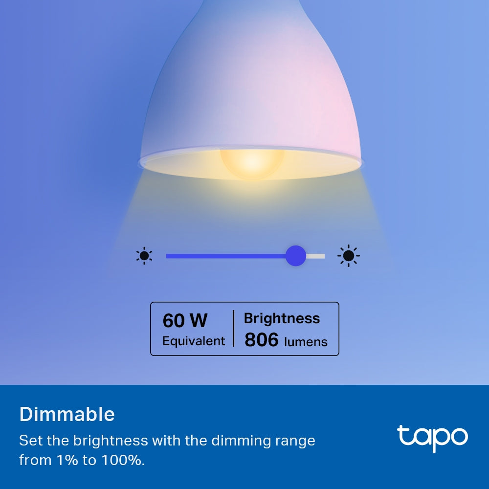 Tapo Smart Wi-Fi Light Bulb, Multicolour Tapo L530E - مصباح ذكي Wi-Fi متعدد الألوان - Tapo L530E