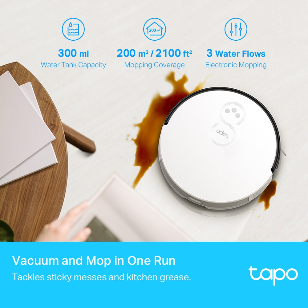 Robot Vacuum Cleaner & Auto-Empty Dock Tapo RV10 Plus - روبوت مكنسة كهربائية مع قاعدة تفريغ أوتوماتيكية