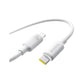 كابل بيانات وشحن سريع من السيليكون الرغوي من بيسيوس، USB-C إلى آيباد، 20 واط، لون أبيض قمري، طول 2 متر