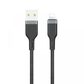 WIWU PT01 كابل بلاتينيوم USB إلى Lightning 1.2 متر - أسود