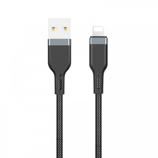 WIWU PT01 كابل بلاتينيوم USB إلى Lightning 1.2 متر - أسود