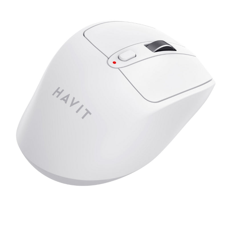 ماوس هافيت MS61WB اللاسلكي باللون الأبيض