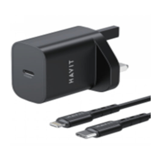 شاحن Havit ST711 UK مع كابل C إلى L بقوة 20 واط