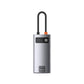 محطة توصيل متعددة الوظائف Baseus Metal Gleam Series – 4 في 1 بمنفذ Type‑C