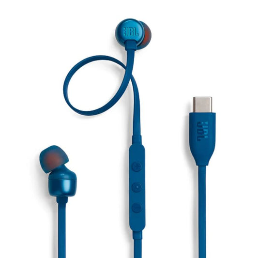 JBL TUNE 310C-Blue-Practical Wire Design with Pure Plective and USB-C Port