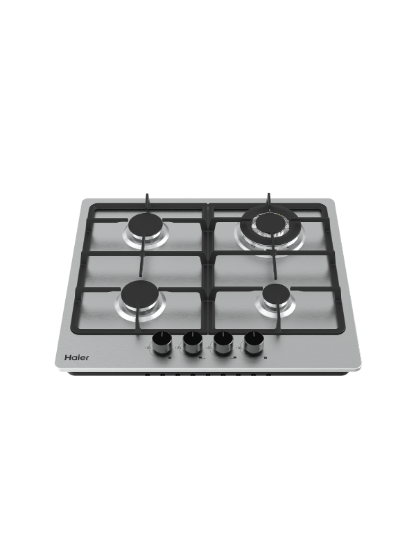 طباخ هاير غازي مدمج 4 مشاعل 60 سم HOB-M64CST4X ستانلس
