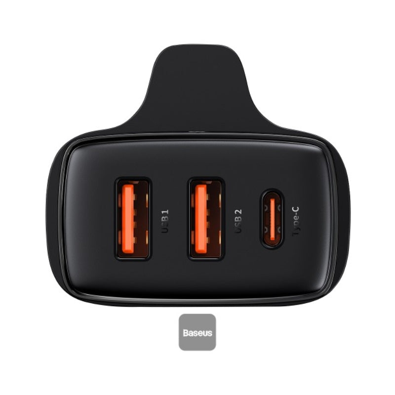باسيوس – شاحن EnerFill FN11 سريع بقدرة 30 واط مع منفذين USB ومنفذ USB-C (قابس UK)