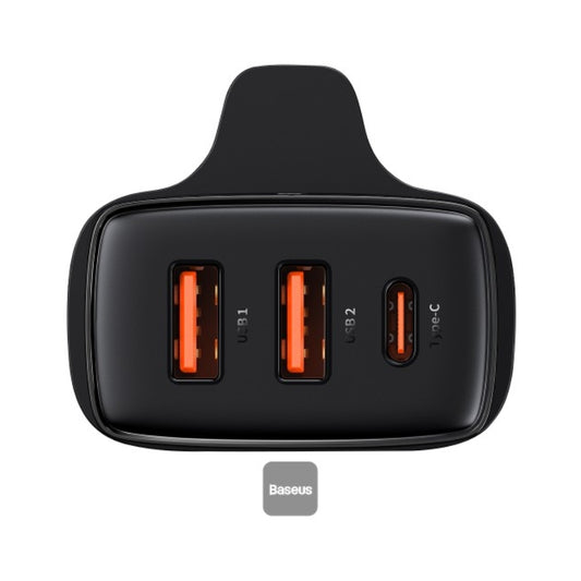 باسيوس – شاحن EnerFill FN11 سريع بقدرة 30 واط مع منفذين USB ومنفذ USB-C (قابس UK)