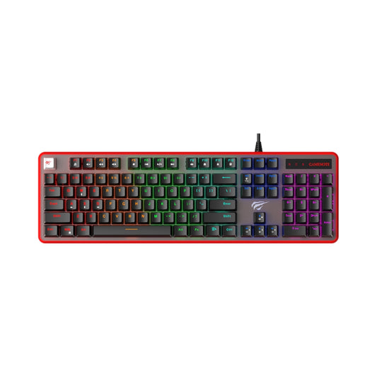 لوحة مفاتيح الألعاب الميكانيكية Havit RGB Ocher + Red