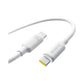 كابل بيانات وشحن سريع من السيليكون الرغوي من بيسيوس، USB-C إلى USB-C، بقوة 100 واط، لون أبيض قمري، طول 2 متر