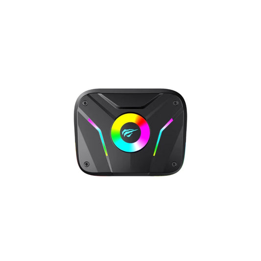 سماعات أذن استريو لاسلكية حقيقية من هافيت TW952 PRO RGB Game باللون الأسود