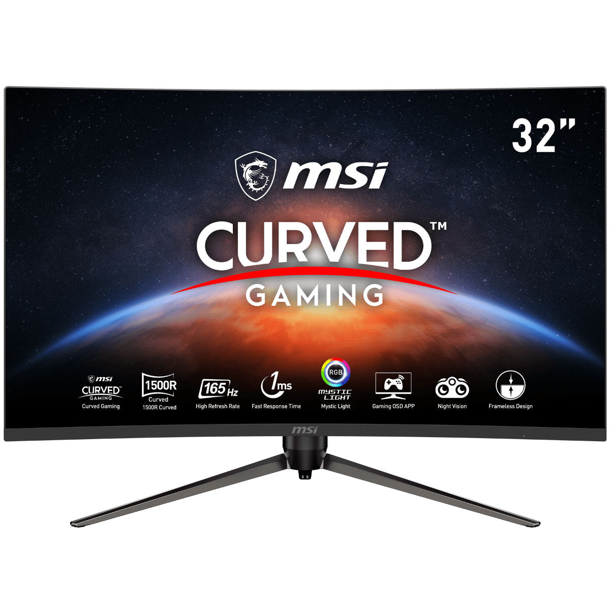 MSI Optix AG321CQR 31.5" WQHD (2560x1440) 165 Hz VA Curved Gaming Monitor