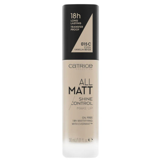 All Matt Shine Control Make Up No. 015C - Cool Vanilla Beige - 30ml كريم اساس بتأثير المات - #موغامبو ستور#